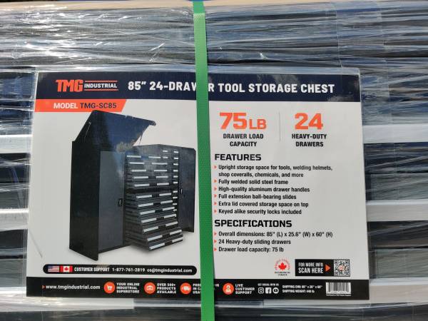 TMG SC85D 35 drawer 85" tool storage chest