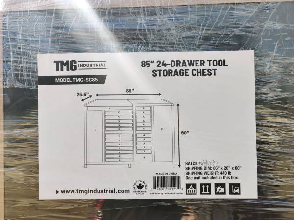 TMG SC85D 35 drawer 85" tool storage chest